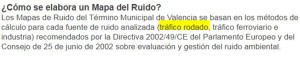 Como se realiza el mapa de ruido en Valencia